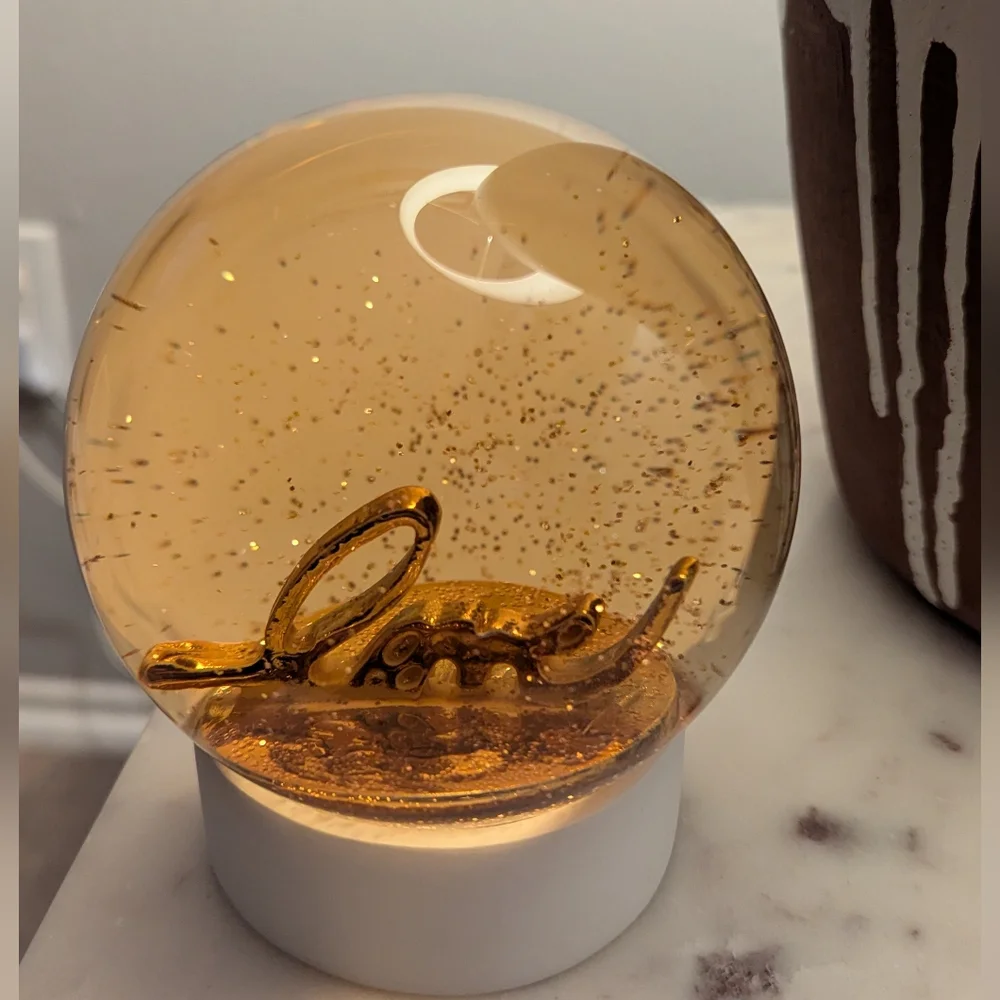 West Elm Love Snow Globe